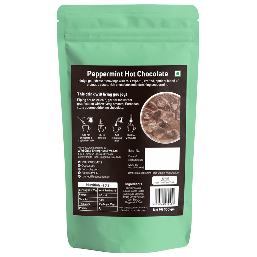 Cocosutra Peppermint Hot Chocolate Mix