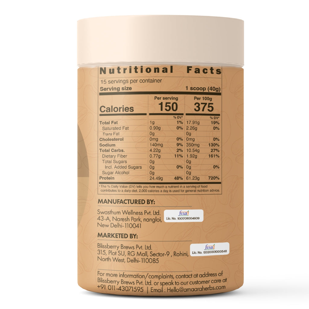 Amaara herbs Herb Based Protein Coffee Caramel - 600 gms