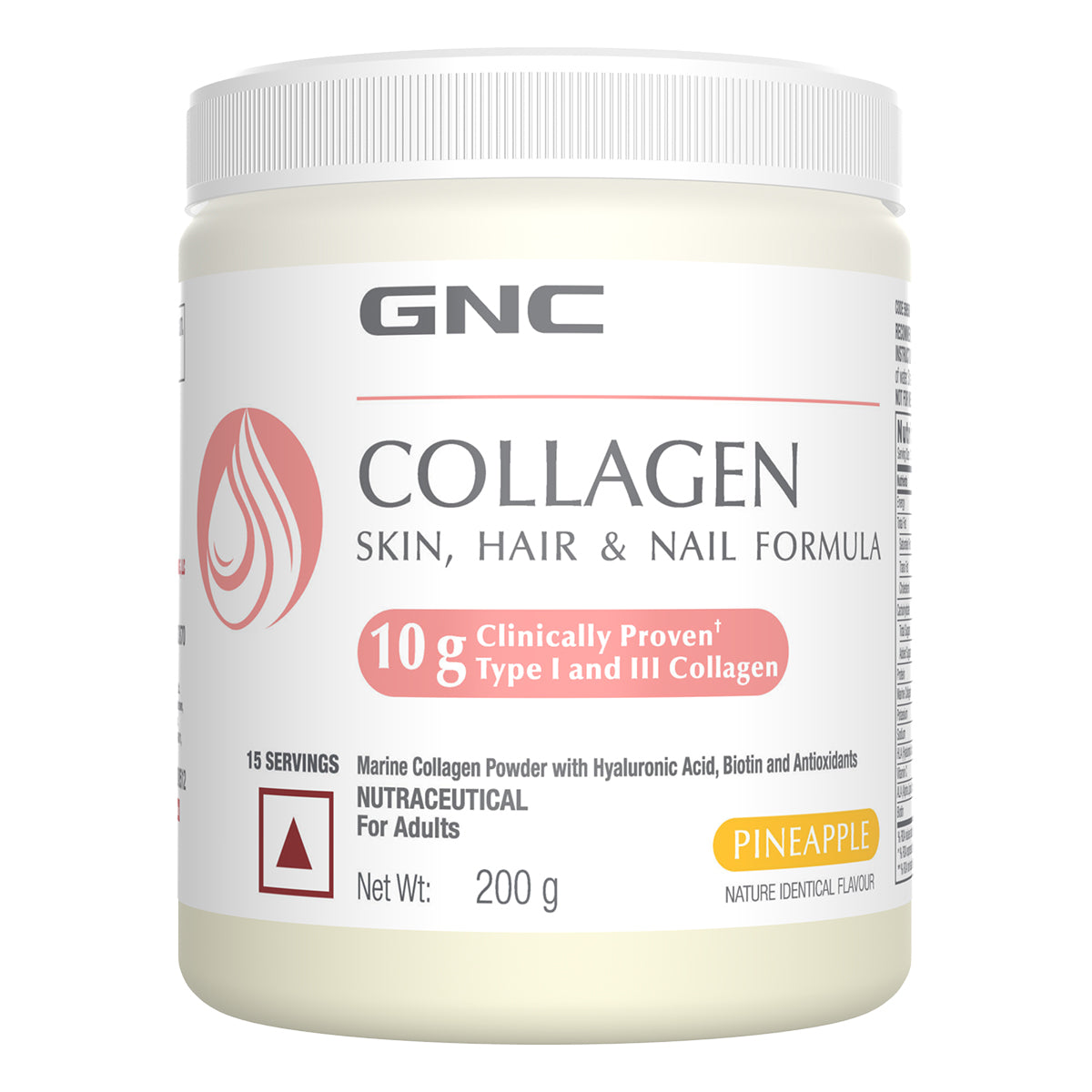 GNC Marine Collagen Powder Reduces Fine Lines & Wrinkles For Youthful Skin - 200 gms