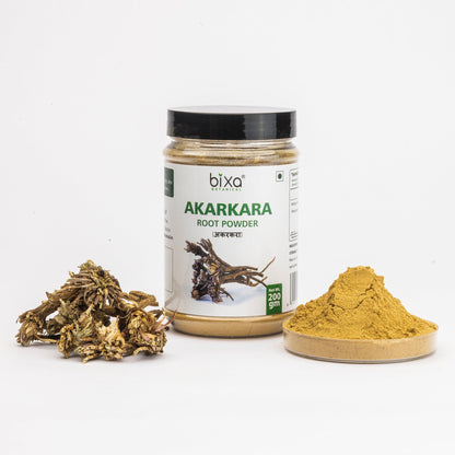 Bixa Botanical Akarkara Root Powder  ( Anacyclus Pyrethrum, Pellitory ) - 200 gms
