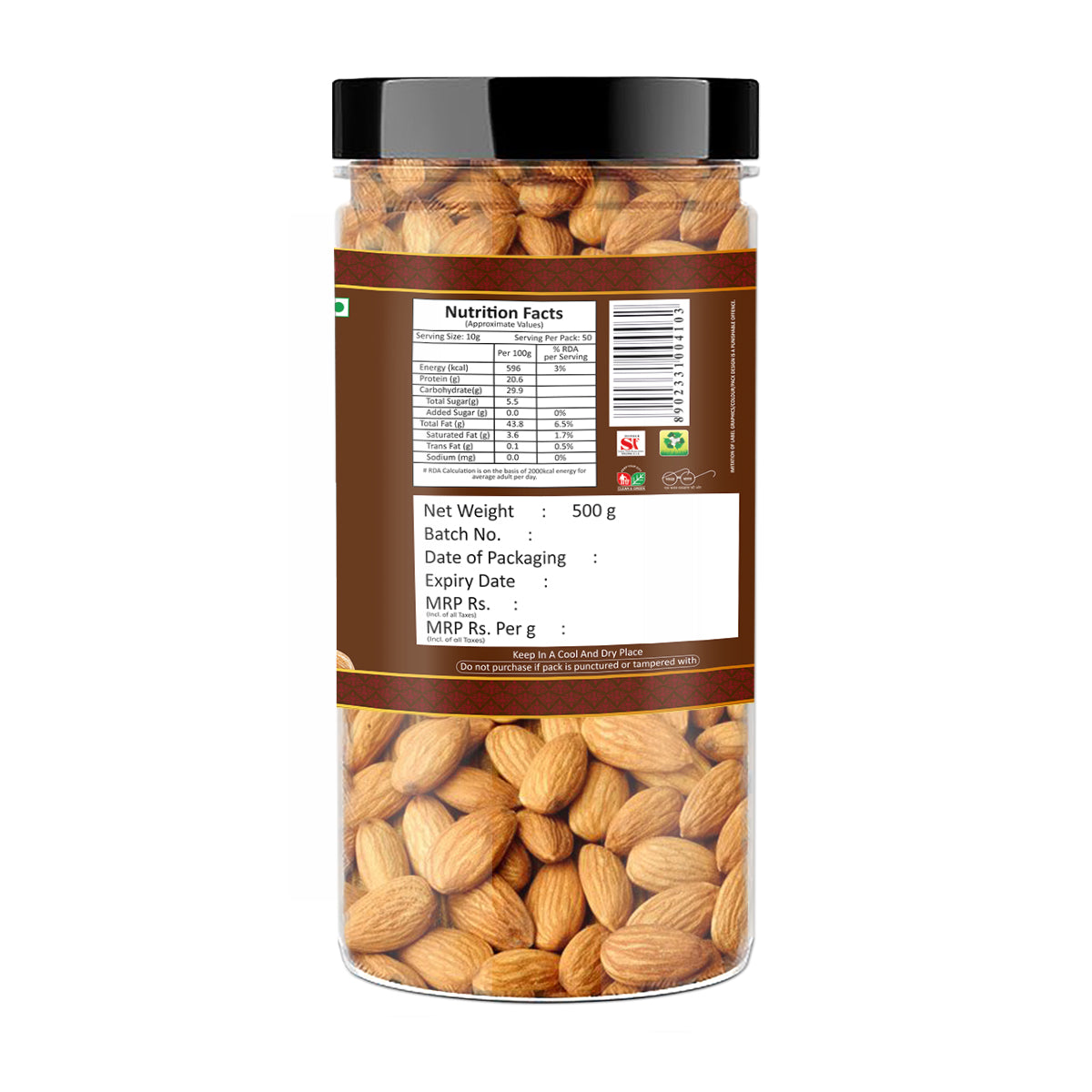 Yum Yum California Almonds Jar