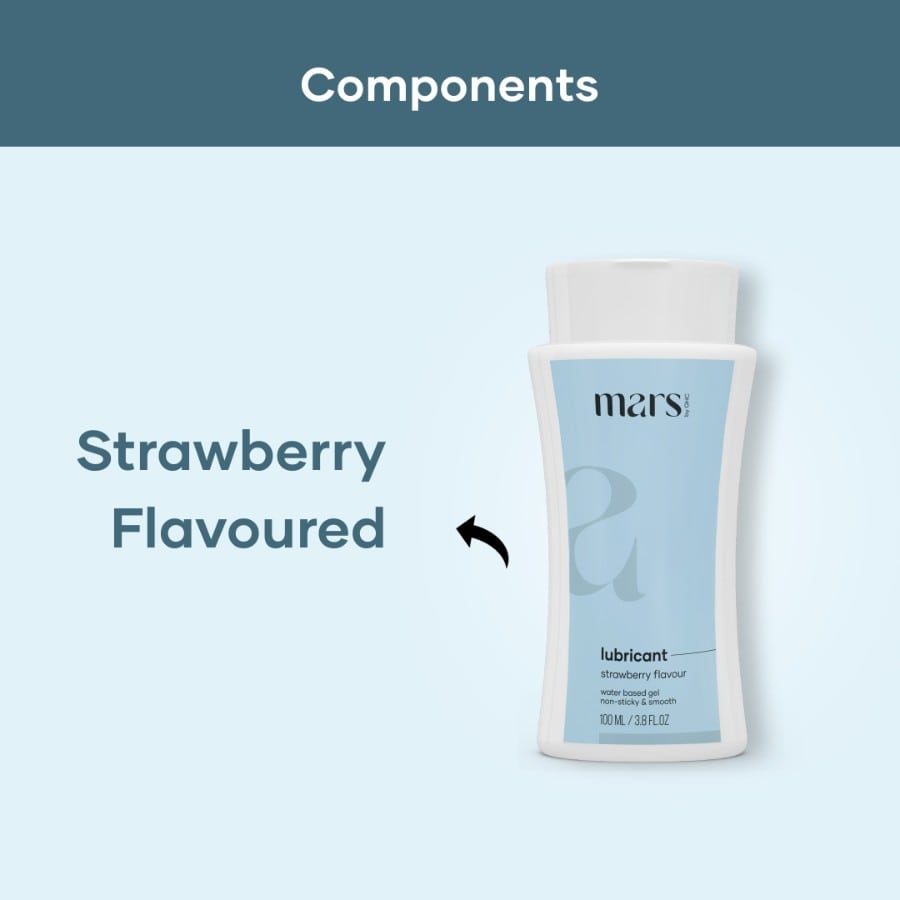 Mars by GHC Strawberry Lubricant Non Sticky & Super Smooth - 100 ml