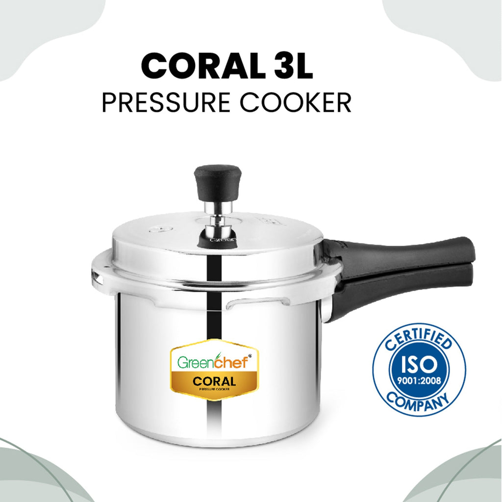 Greenchef Coral Aluminium Outer Lid Induction Bottom Pressure Cooker