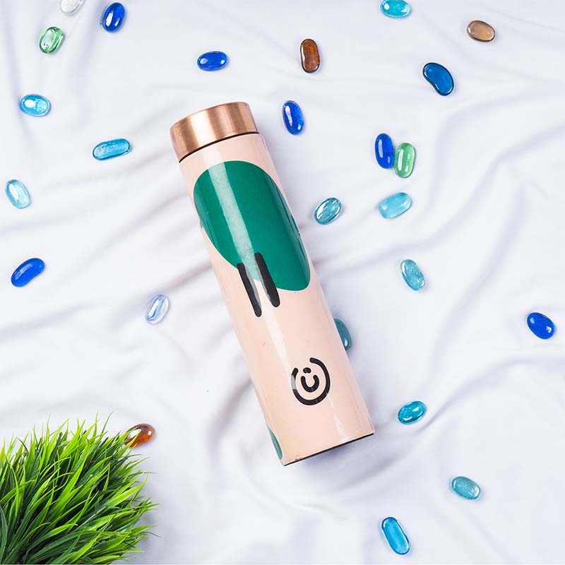Trendy Copper Bottle Sporting Abstract Designs