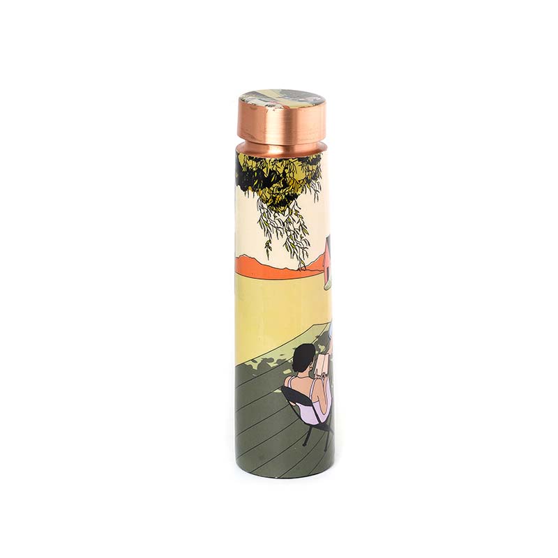 Outdoor Lawn-Inspired Stylish Copper Bottle