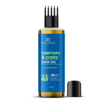Botanic Hearth 100% Pure Rosemary Castor Oil for Hair Growth