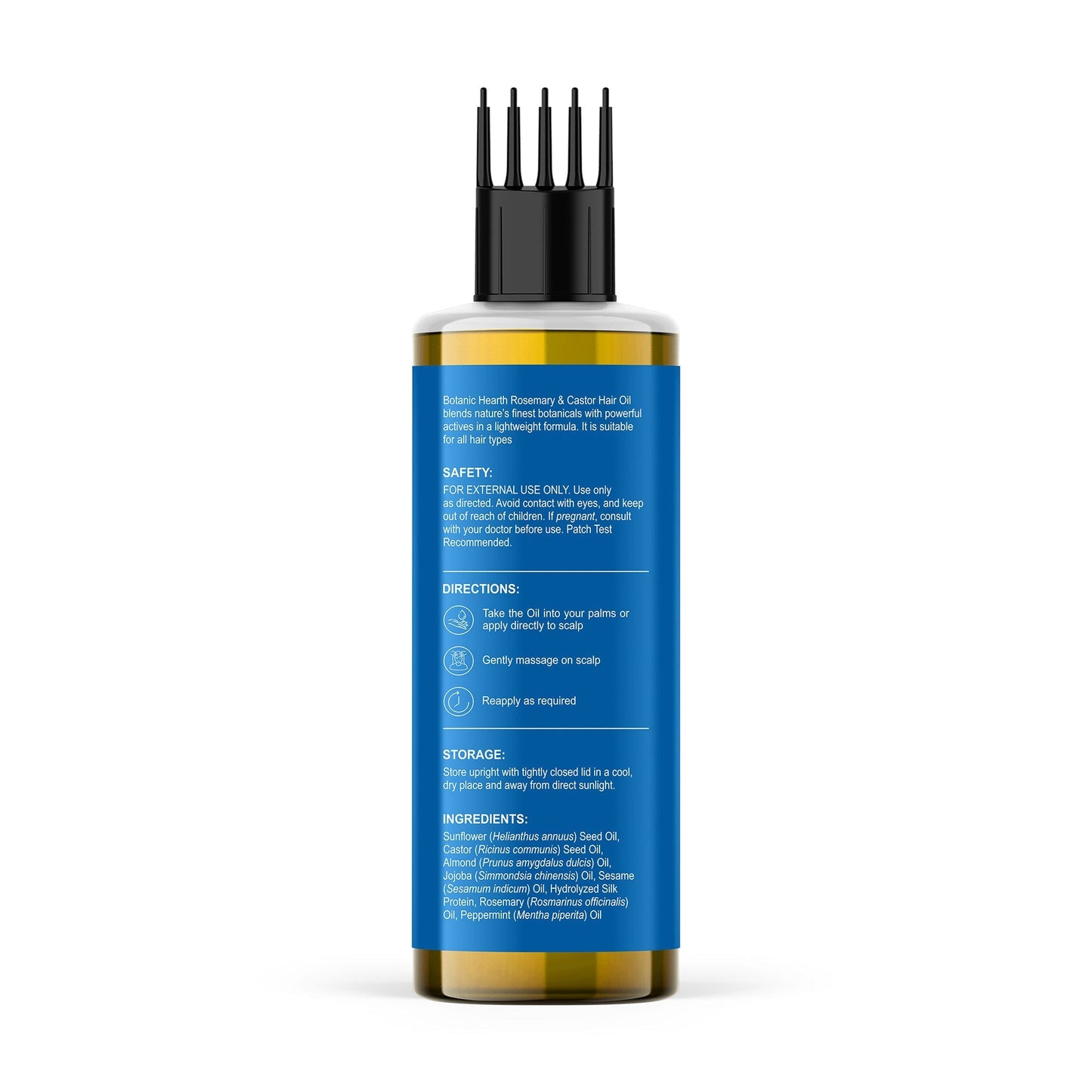 Botanic Hearth 100% Pure Rosemary Castor Oil for Hair Growth