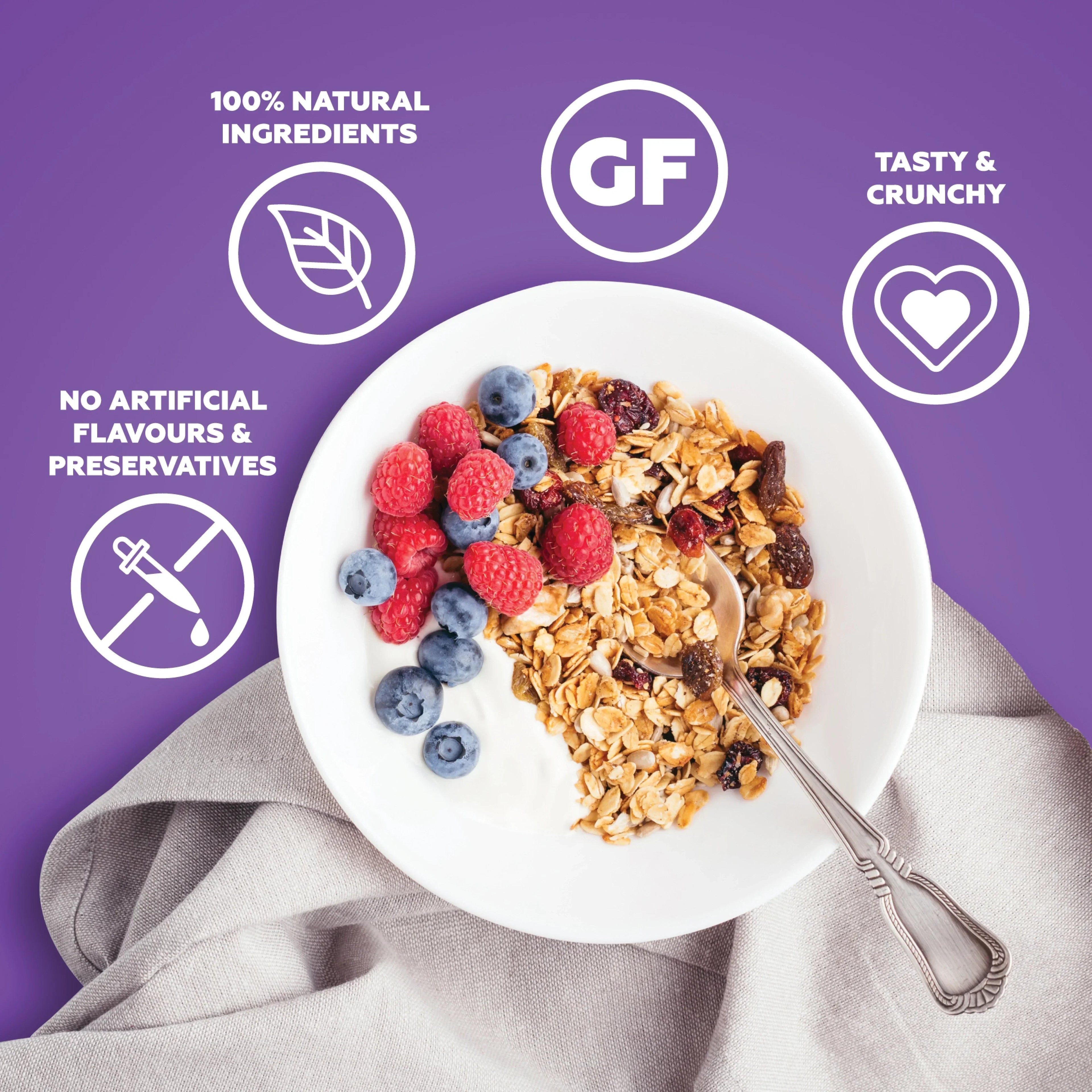 Yogabar Dark Chocolate & Cranberry Muesli - 700 gms