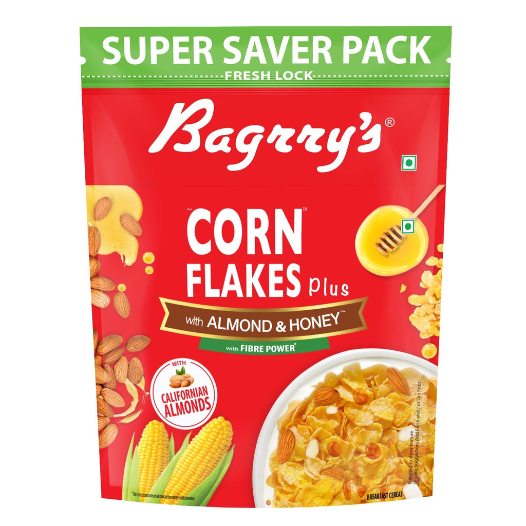 Bagrry's Corn Flakes Plus - Almond and Honey
