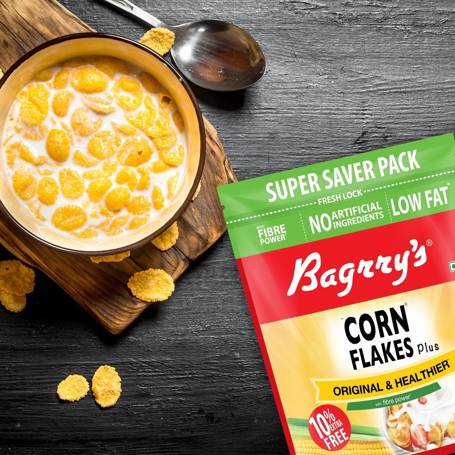 Bagrry's Corn Flakes Plus - Original and Healthier