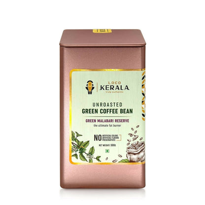 LocoKerala Green Malabari Reserve Unroasted Green Coffee Bean