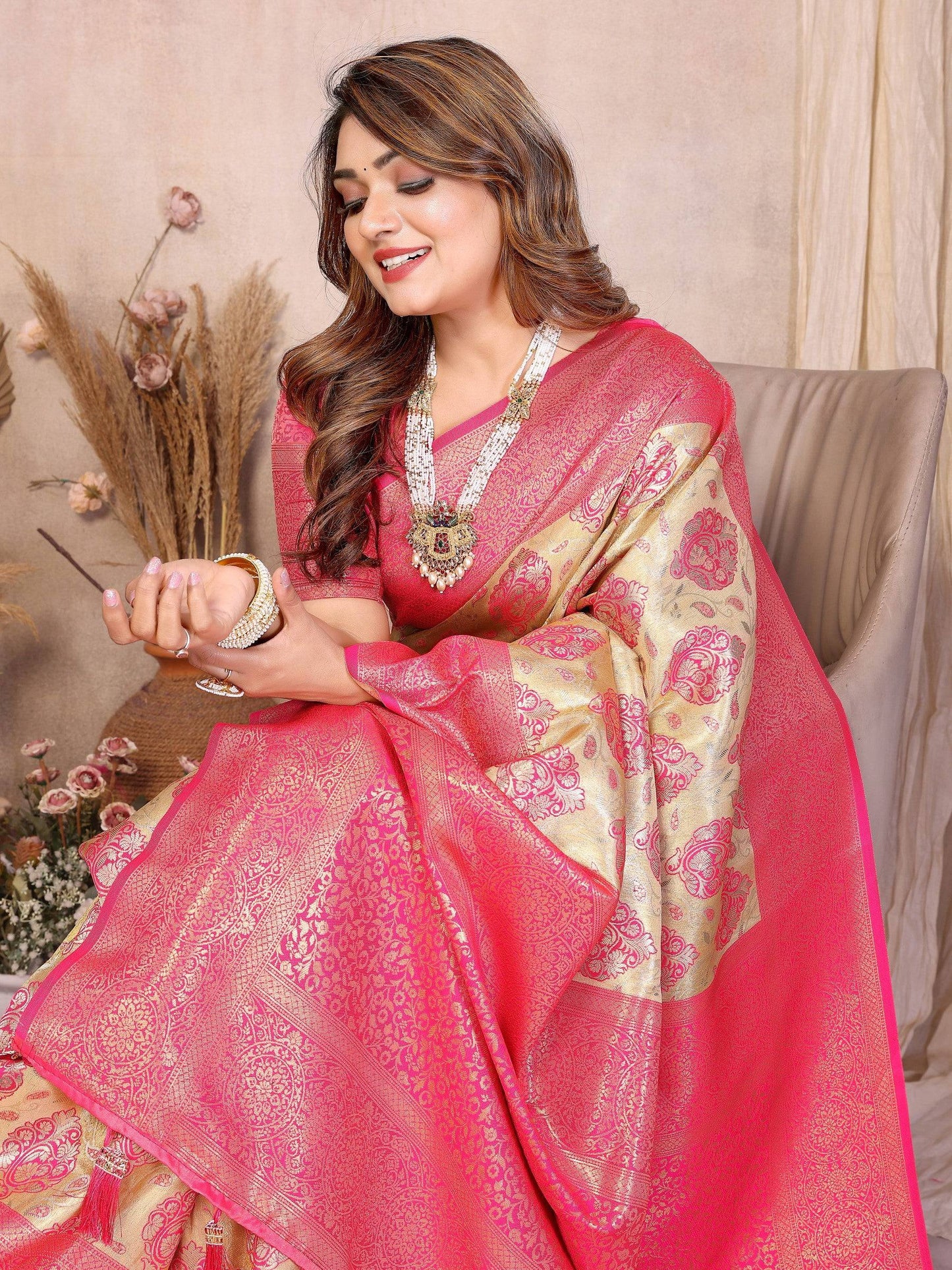 Anaita Banarasi Tissue Silk Saree