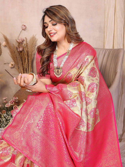 Anaita Banarasi Tissue Silk Saree