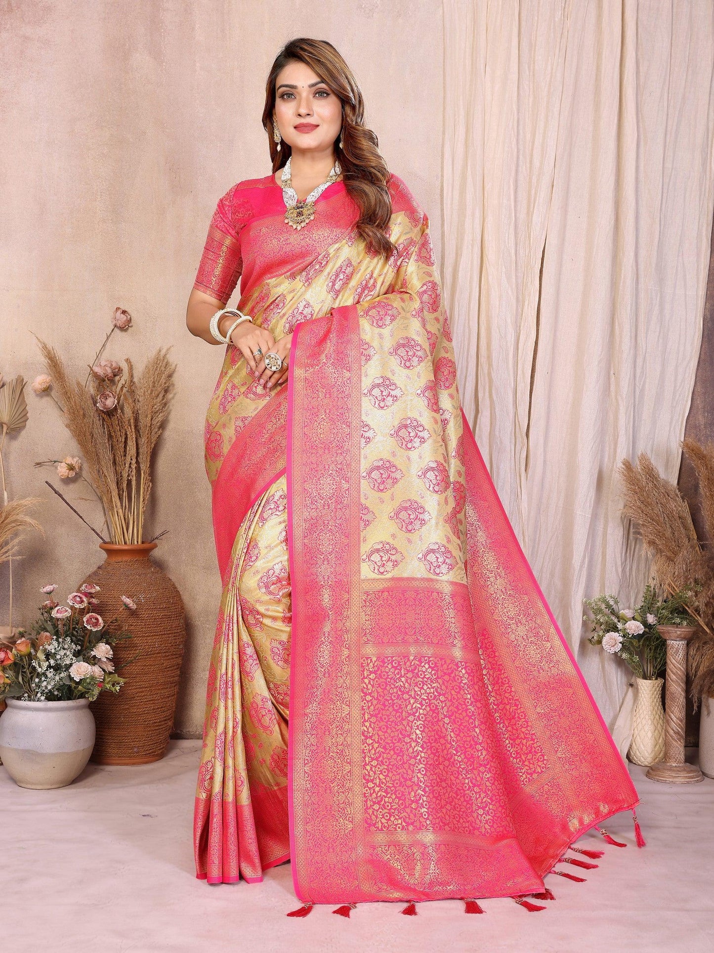 Anaita Banarasi Tissue Silk Saree