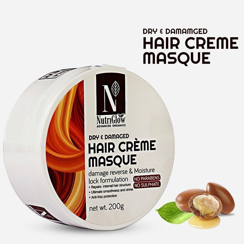 NutriGlow Advanced Organics Hair Crème Mask - 200 gms