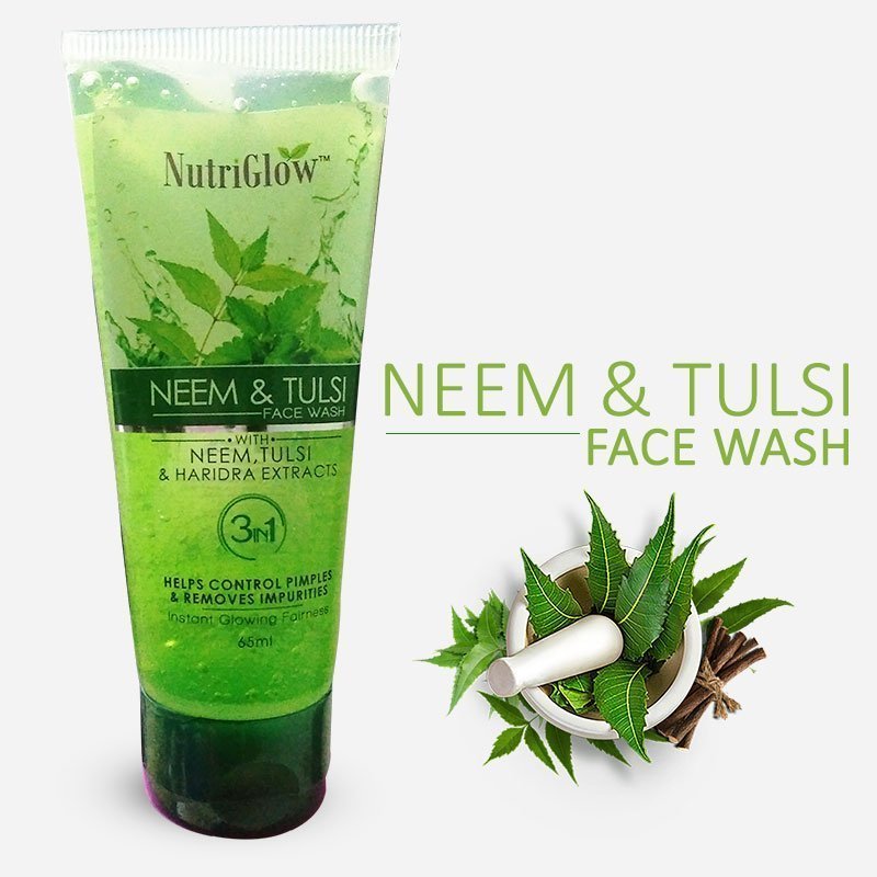 NutriGlow Neem & Tulsi Face Wash - 65 ml