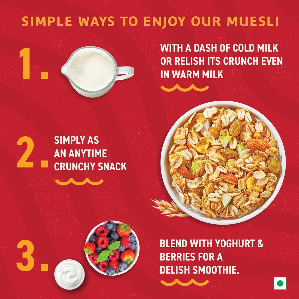 Bagrry's  Crunchy Muesli - Almonds, Raisins & Honey