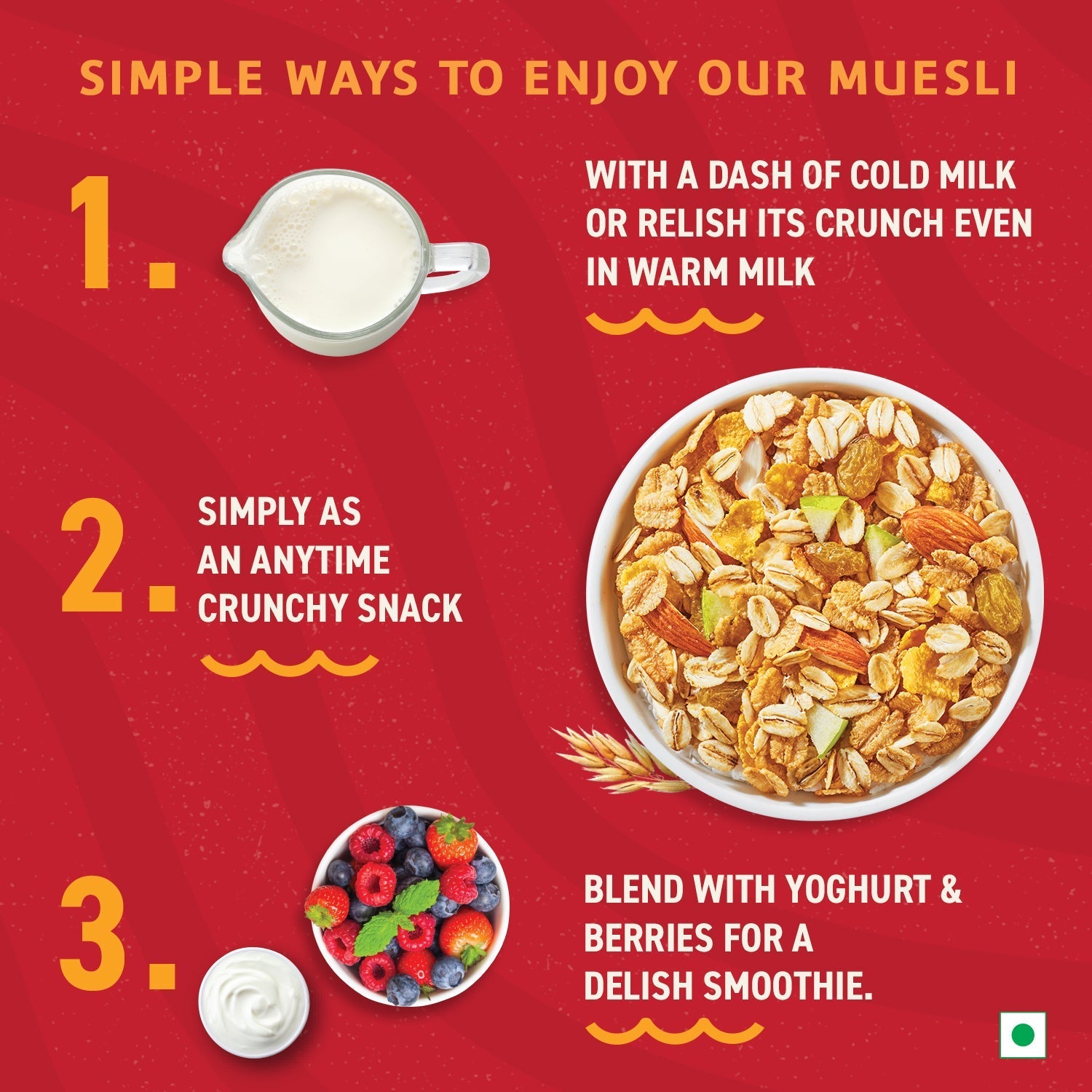 Bagrry's  Crunchy Muesli - Almonds, Raisins & Honey