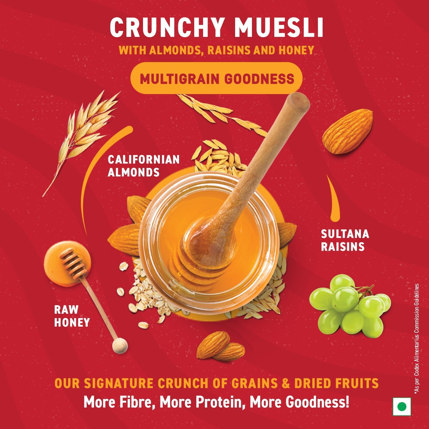 Bagrry's  Crunchy Muesli - Almonds, Raisins & Honey