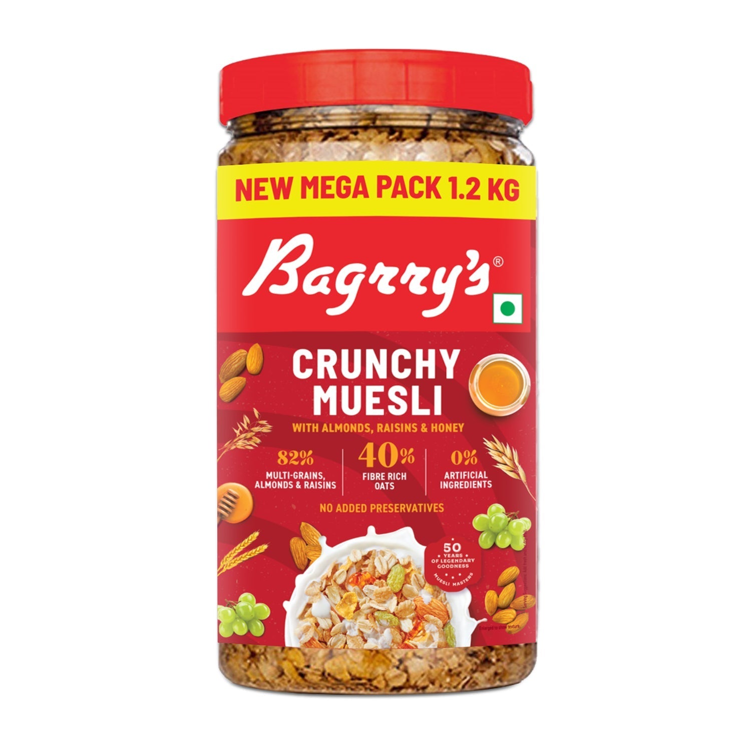Bagrry's  Crunchy Muesli - Almonds, Raisins & Honey