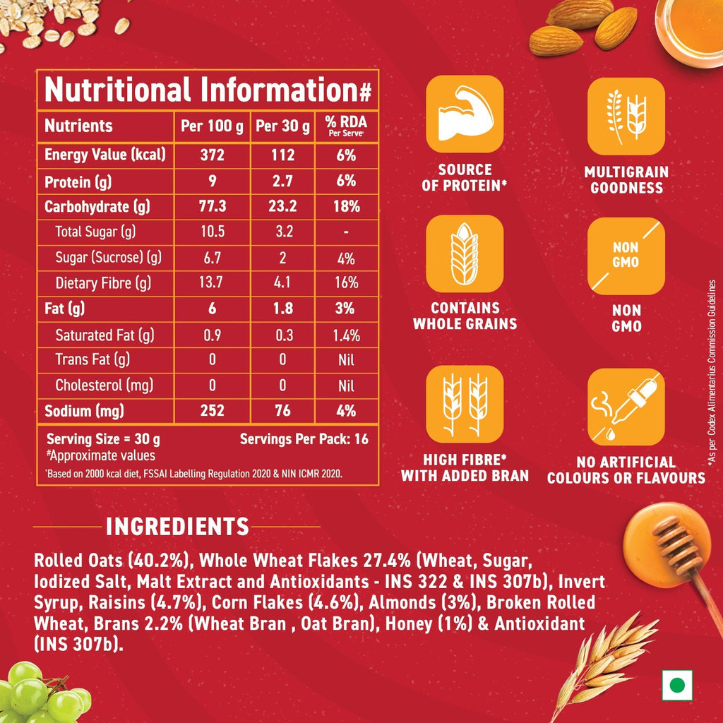 Bagrry's  Crunchy Muesli - Almonds, Raisins & Honey
