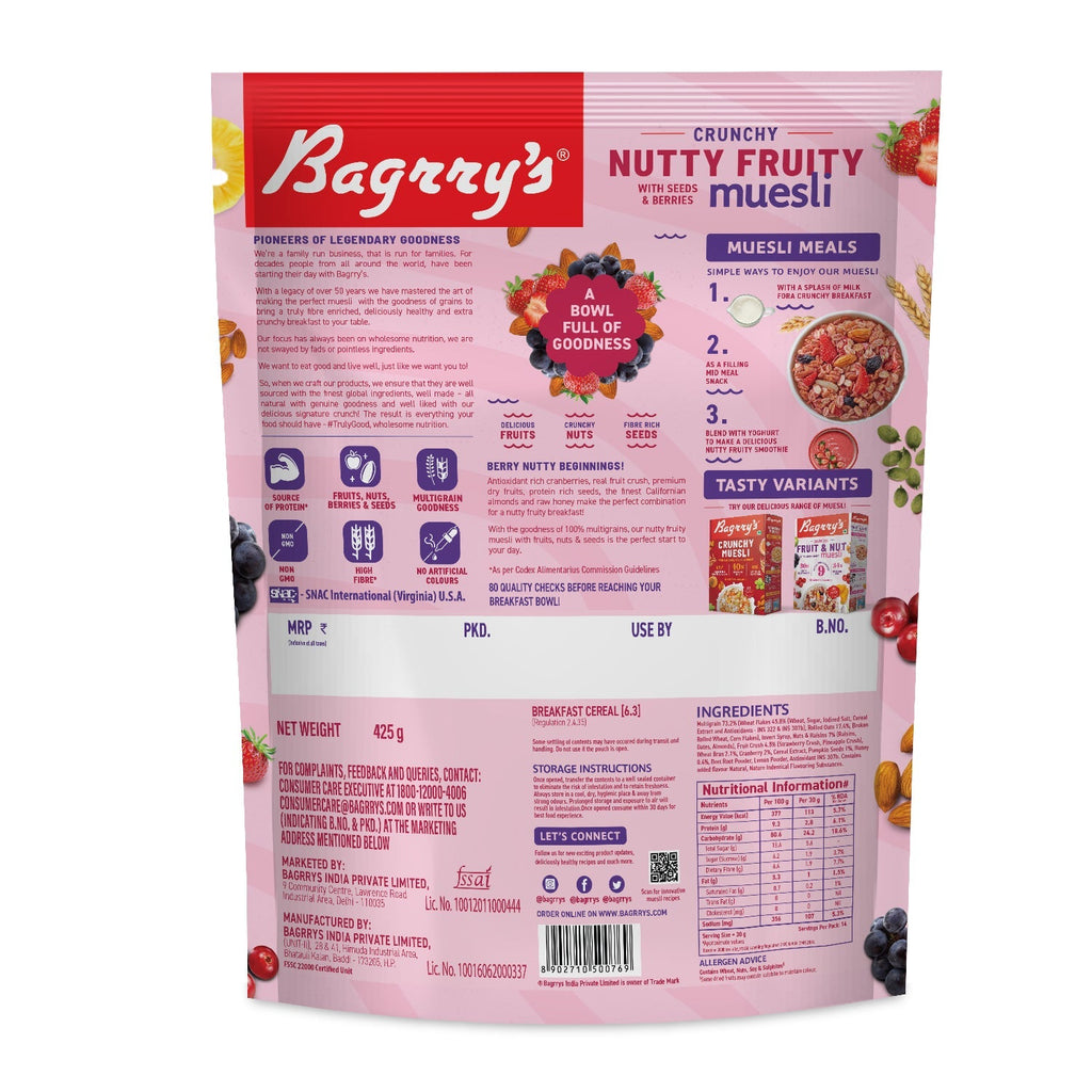 Bagrry's  Nutty Fruity Muesli