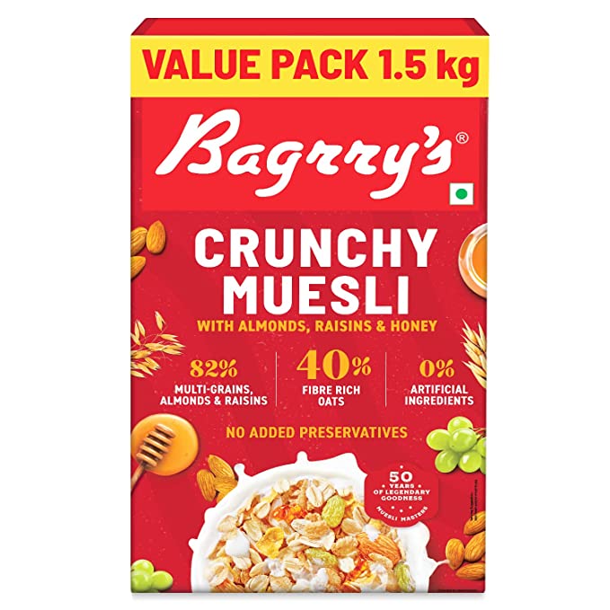 Bagrry's  Crunchy Muesli - Almonds, Raisins & Honey