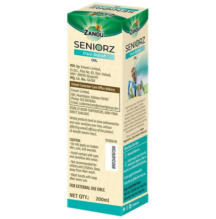 Zandu Seniorz Pain Relief Oil - 200 ml