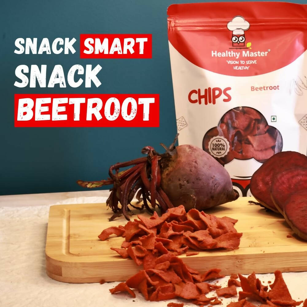 Healthy Master Light & Crispy Beetroot Chips | Crunchy Snack