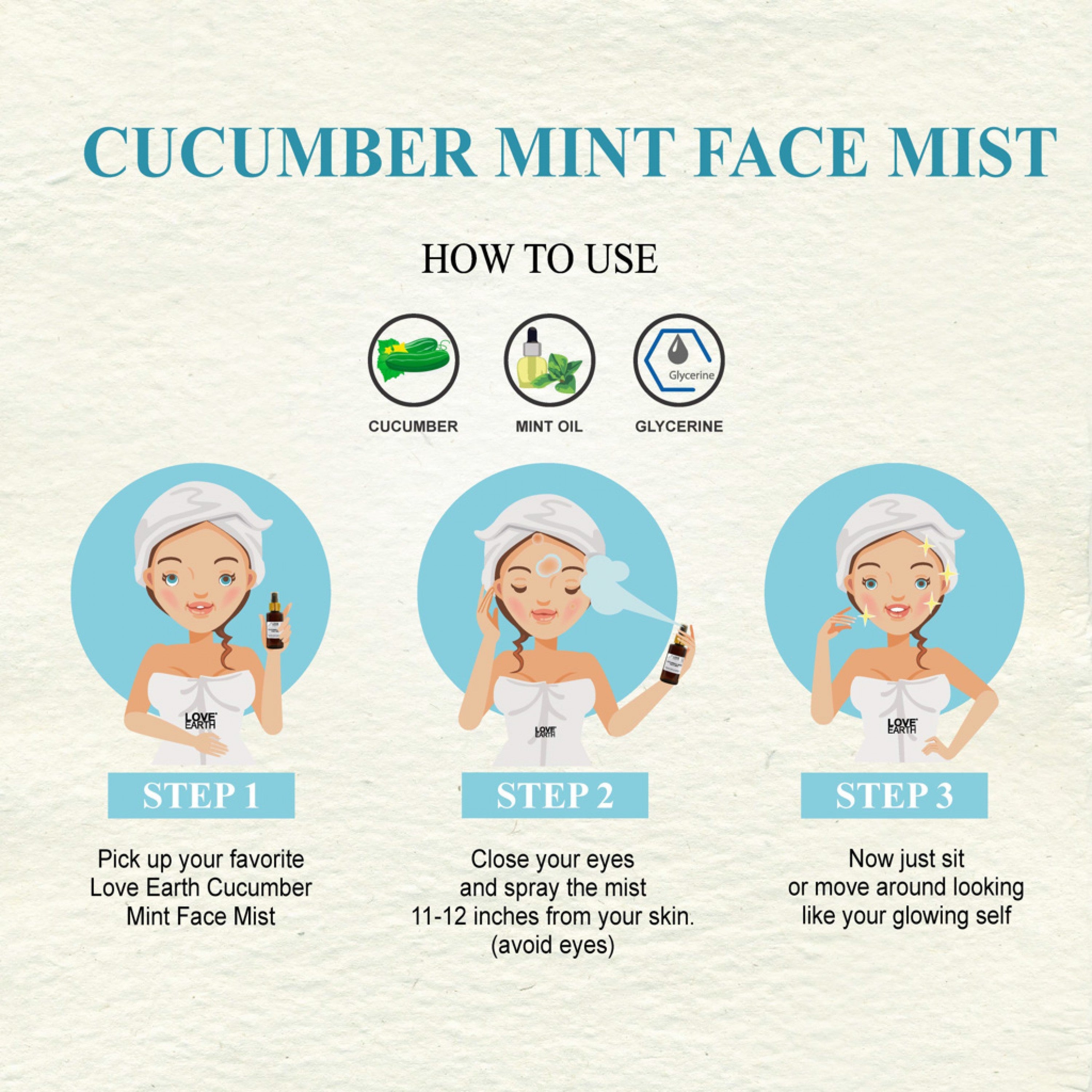 Love Earth Cucumber Mint Mist - 100 ml