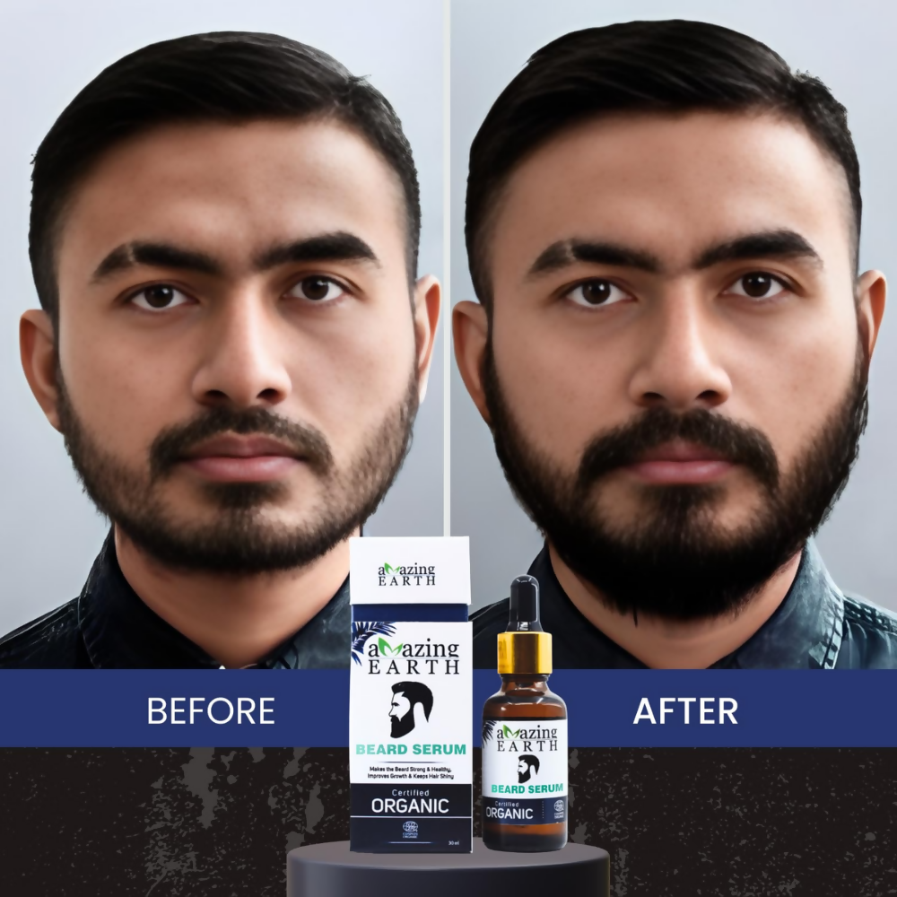 Amazing Earth Certified Organic Beard Serum