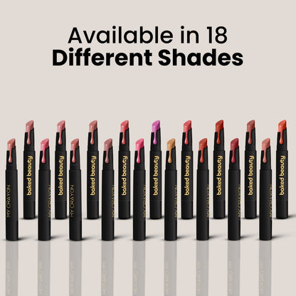 Baked Beauty My Crayon Brownie Bite Matte Lip Cream Lipsticks (Set of 3)