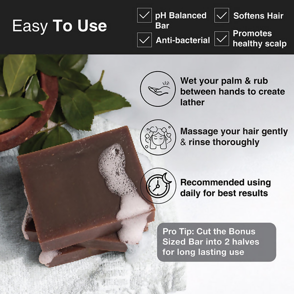 Soulflower Reetha Coconut Milk Hair Cleansing Bar