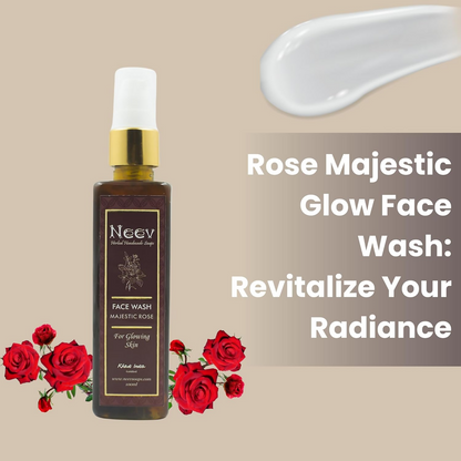 Neev Herbal Handmade Soaps Rose Majestic Glow Face Wash
