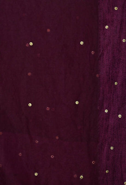 Mominos Fashion Moeza Organza Stone Work Purple Dupatta