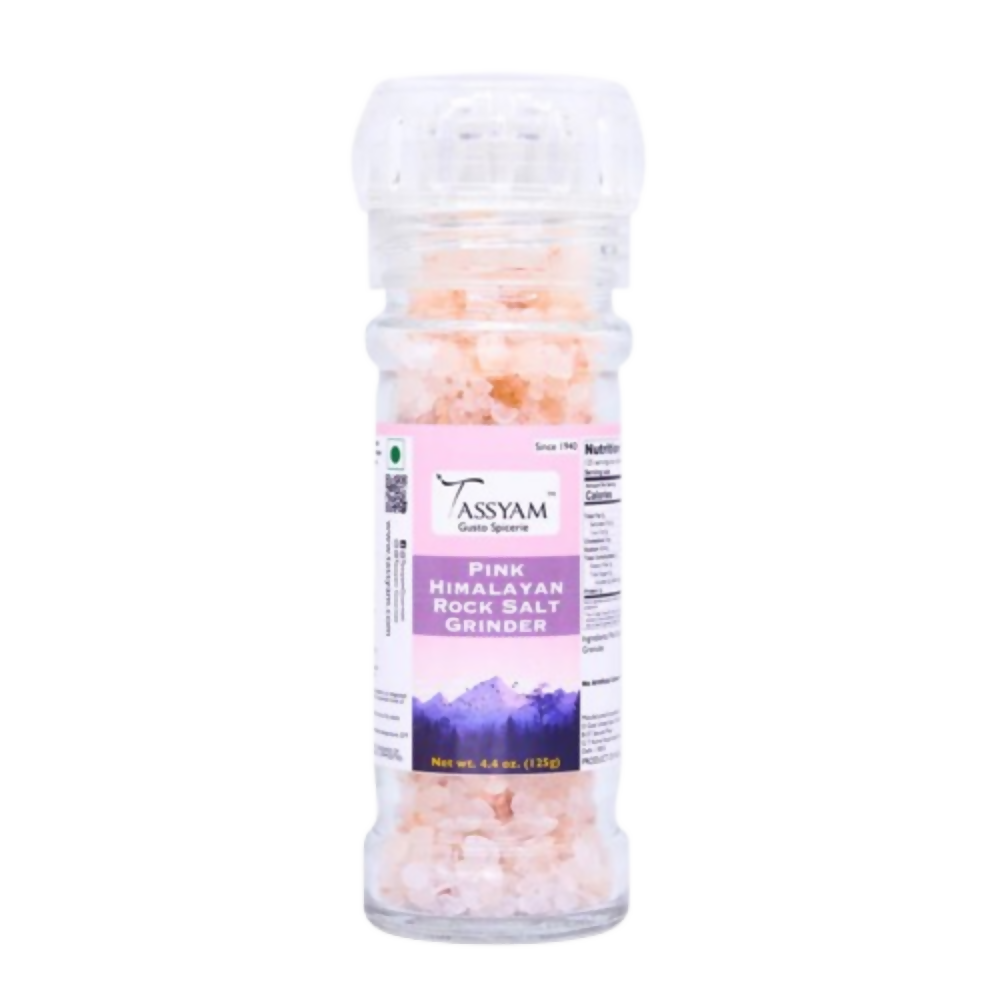 Tassyam Organics Pink Salt Granules Grinder Bottle
