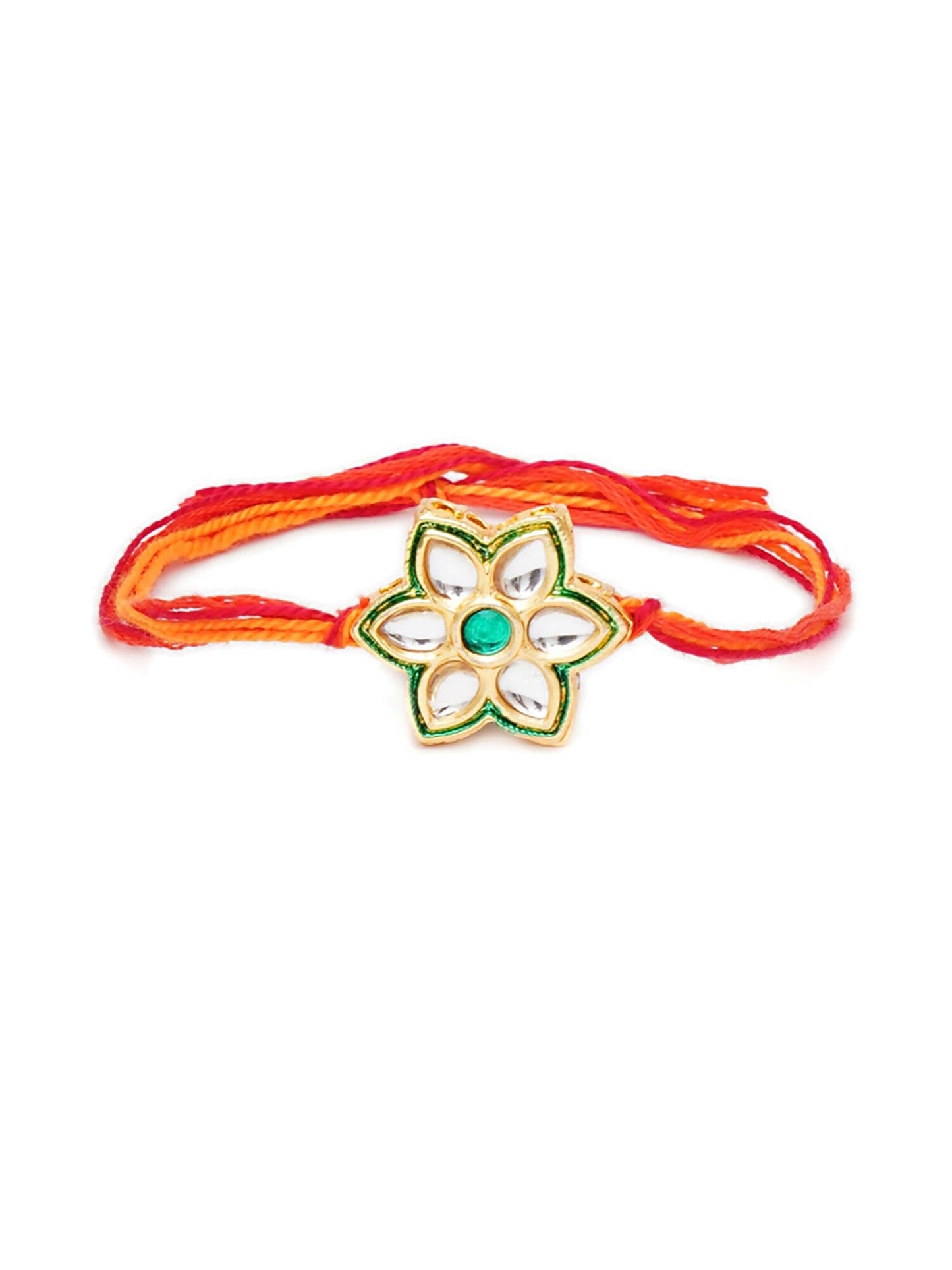 Designer kundan Rakhi - Ruby Raang