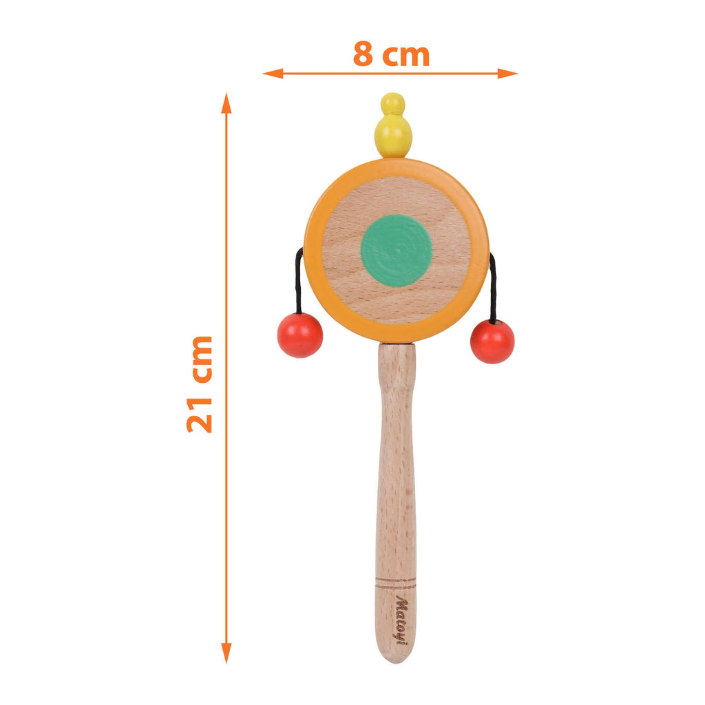 Matoyi Trapezium Rattle & Cat Stacker & Flat disk Rattle & Color Bowling Pin For Kids
