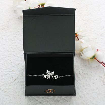trueBrowns 925 Sterling Silver Stunning BHAI Bracelet Rakhi