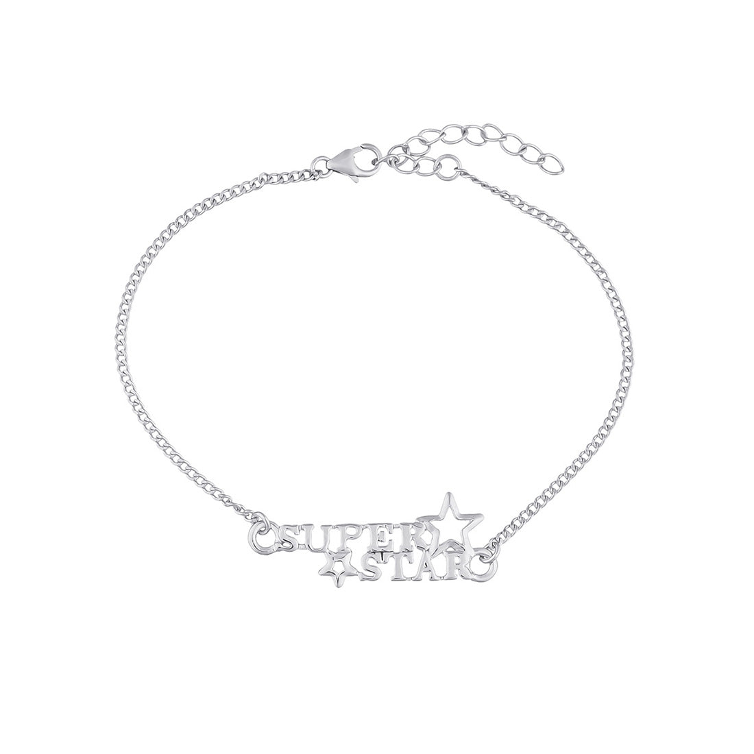 trueBrowns 925 Sterling Silver Precious SUPERSTAR Bracelet Rakhi