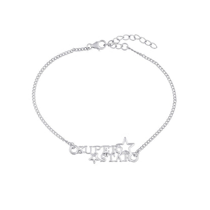 trueBrowns 925 Sterling Silver Precious SUPERSTAR Bracelet Rakhi