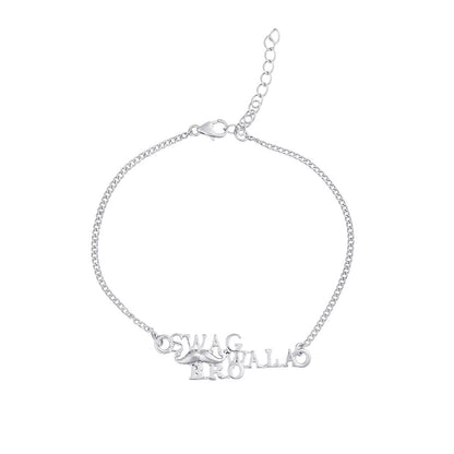 trueBrowns 925 Sterling Silver Precious Swag Wala Bro Bracelet Rakhi