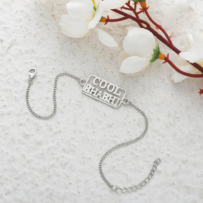 trueBrowns 925 Sterling Silver Precious Cool Bhabhi Bracelet Rakhi