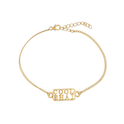 trueBrowns 925 Sterling Silver Gold-Polished Gold Micron Plated Cool Bhai Bracelet Rakhi