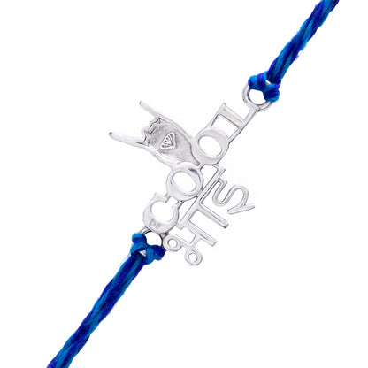 trueBrowns X Voylla 925 Sterling Silver Precious Cool Bhai Thread Rakhi