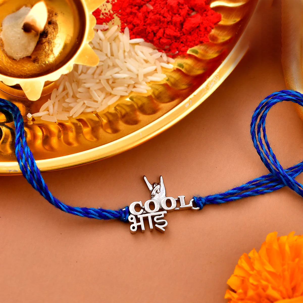 trueBrowns X Voylla 925 Sterling Silver Precious Cool Bhai Thread Rakhi