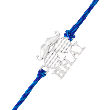trueBrowns 925 Sterling Silver Precious Bhai Thread Rakhi