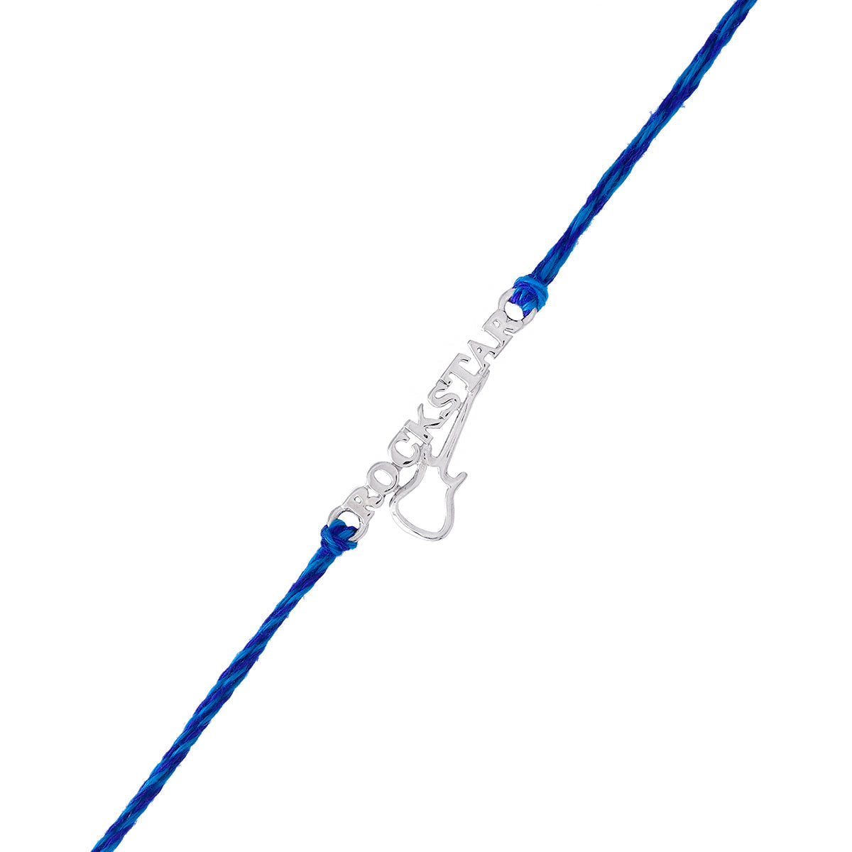 trueBrowns 925 Sterling Silver Precious Rockstar Thread Rakhi