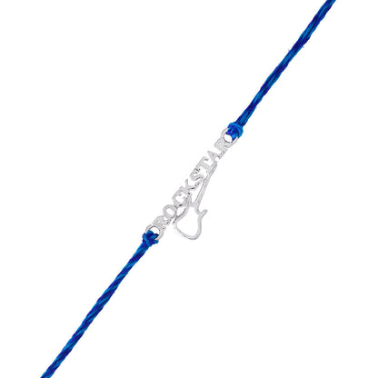trueBrowns 925 Sterling Silver Precious Rockstar Thread Rakhi