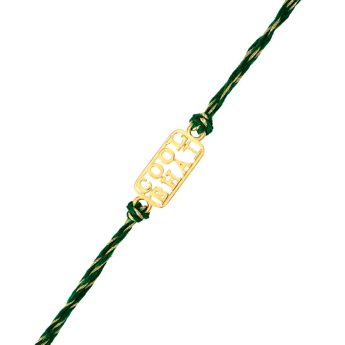 trueBrowns 925 Sterling Silver Gold-Polished Gold Micron Plated Cool Bhai Thread Rakhi